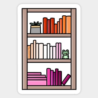 Subtle Lesbian Pride Bookcase Sticker